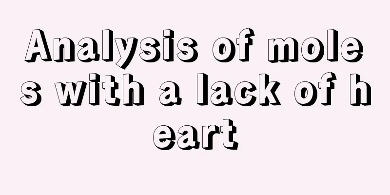 Analysis of moles with a lack of heart