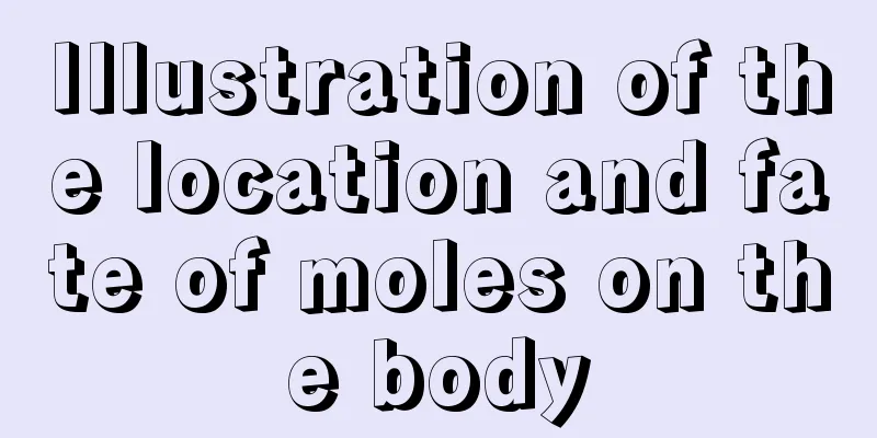 Illustration of the location and fate of moles on the body