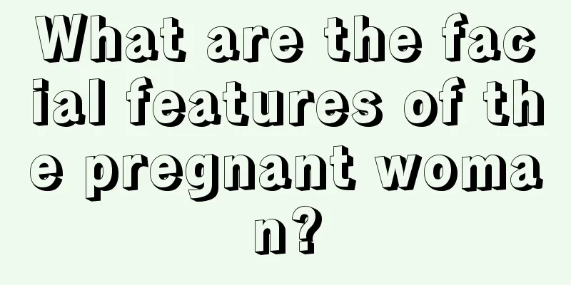 What are the facial features of the pregnant woman?