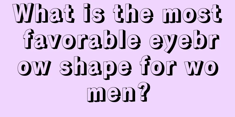 What is the most favorable eyebrow shape for women?