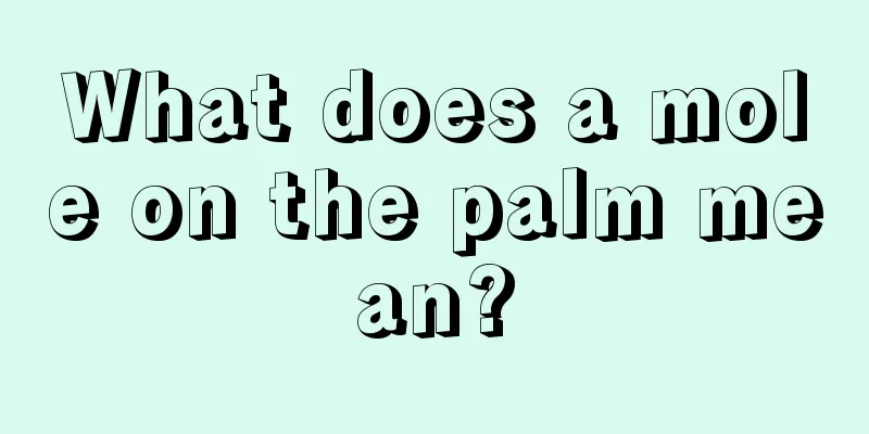 What does a mole on the palm mean?