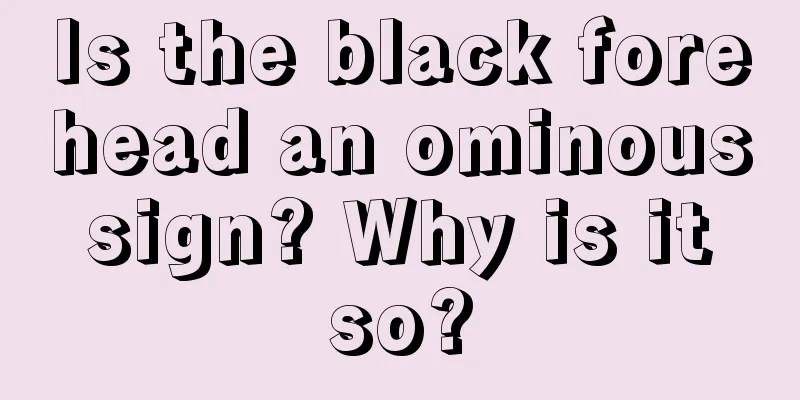 Is the black forehead an ominous sign? Why is it so?