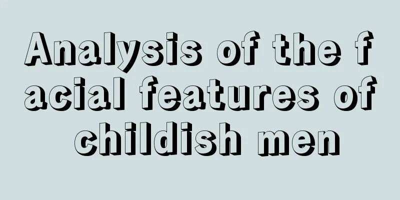 Analysis of the facial features of childish men