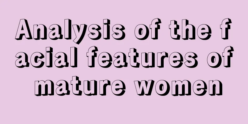 Analysis of the facial features of mature women