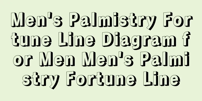 Men's Palmistry Fortune Line Diagram for Men Men's Palmistry Fortune Line