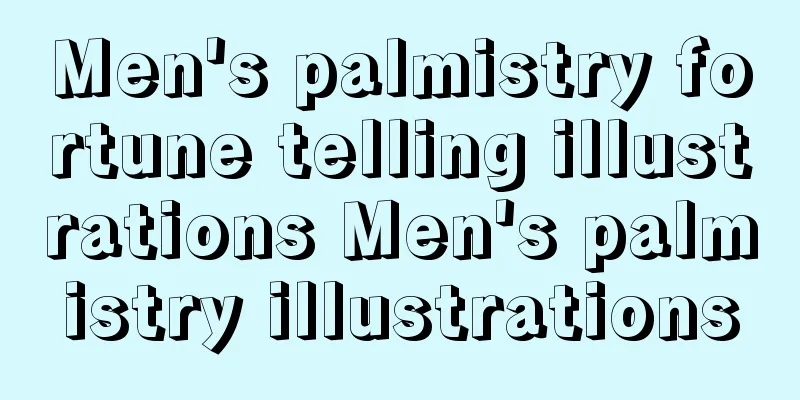 Men's palmistry fortune telling illustrations Men's palmistry illustrations