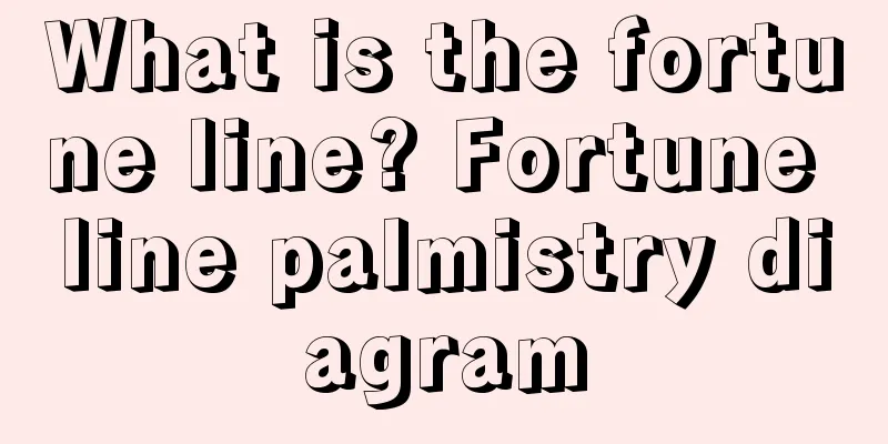 What is the fortune line? Fortune line palmistry diagram
