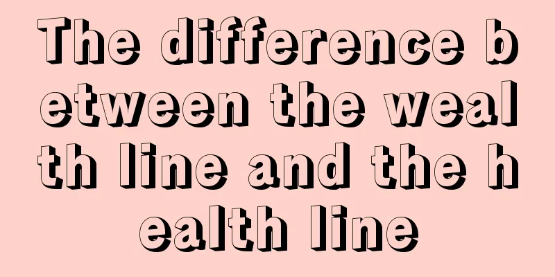 The difference between the wealth line and the health line