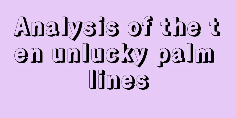 Analysis of the ten unlucky palm lines