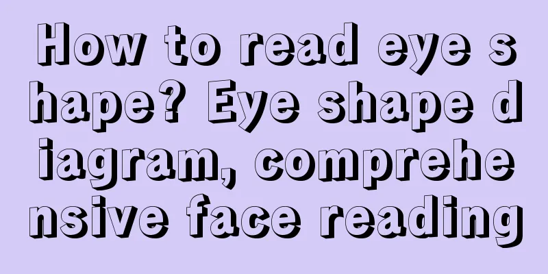 How to read eye shape? Eye shape diagram, comprehensive face reading