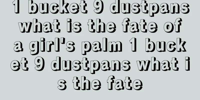 1 bucket 9 dustpans what is the fate of a girl's palm 1 bucket 9 dustpans what is the fate