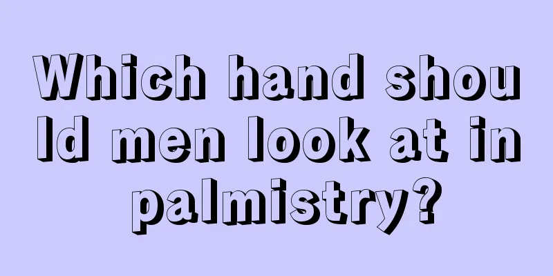Which hand should men look at in palmistry?