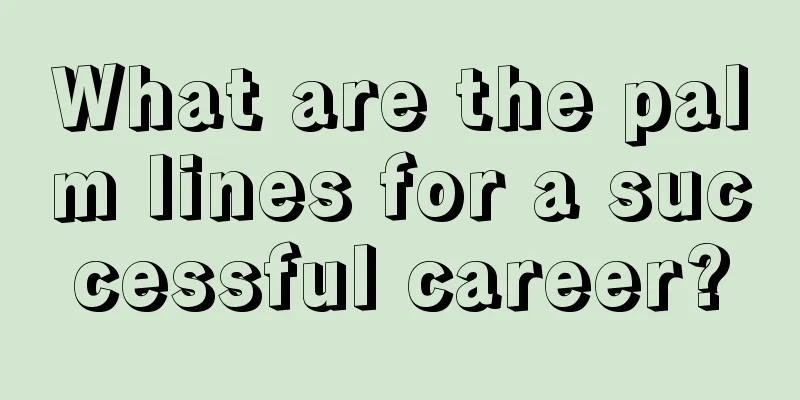 What are the palm lines for a successful career?