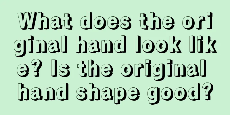 What does the original hand look like? Is the original hand shape good?