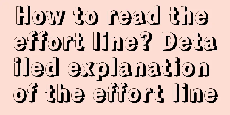 How to read the effort line? Detailed explanation of the effort line