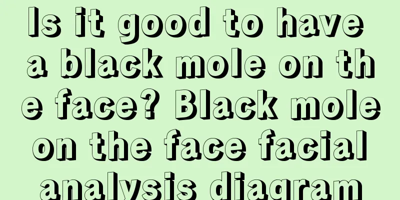 Is it good to have a black mole on the face? Black mole on the face facial analysis diagram
