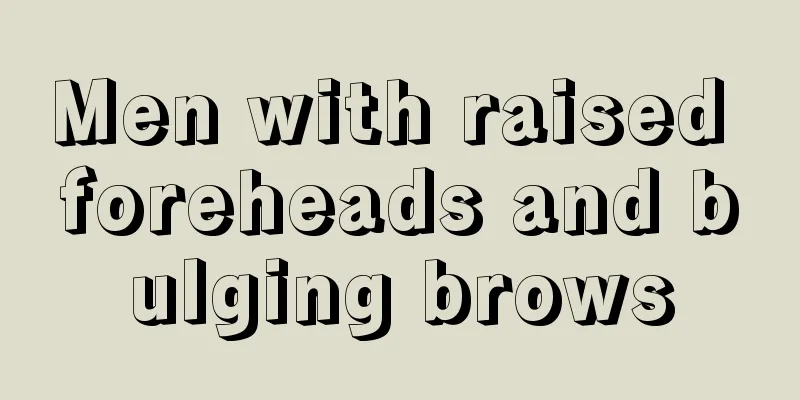 Men with raised foreheads and bulging brows
