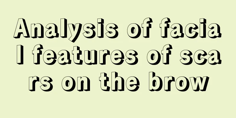 Analysis of facial features of scars on the brow