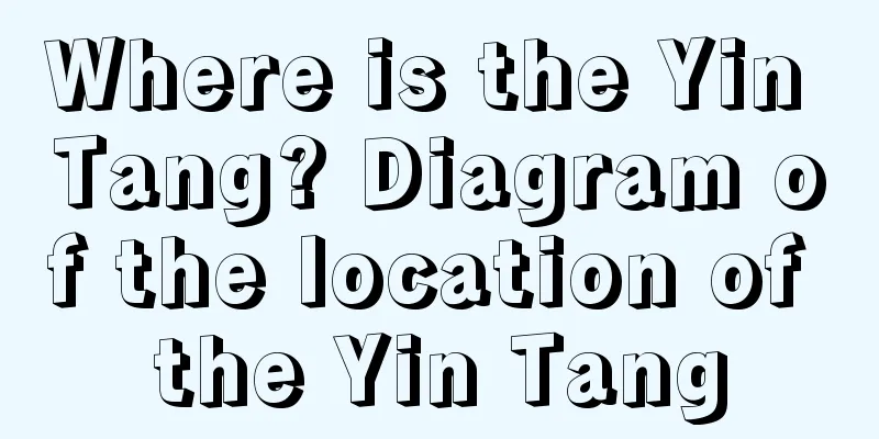 Where is the Yin Tang? Diagram of the location of the Yin Tang