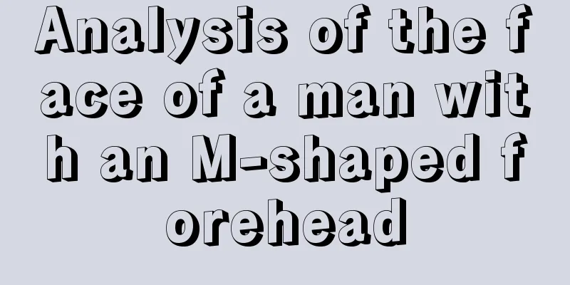 Analysis of the face of a man with an M-shaped forehead