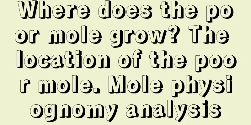 Where does the poor mole grow? The location of the poor mole. Mole physiognomy analysis