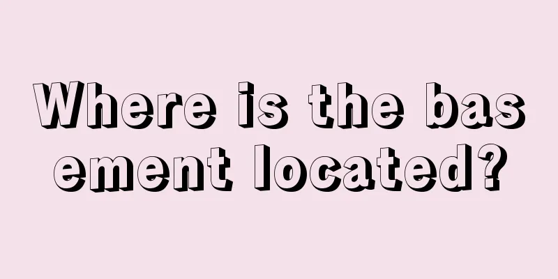 Where is the basement located?