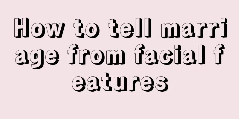 How to tell marriage from facial features