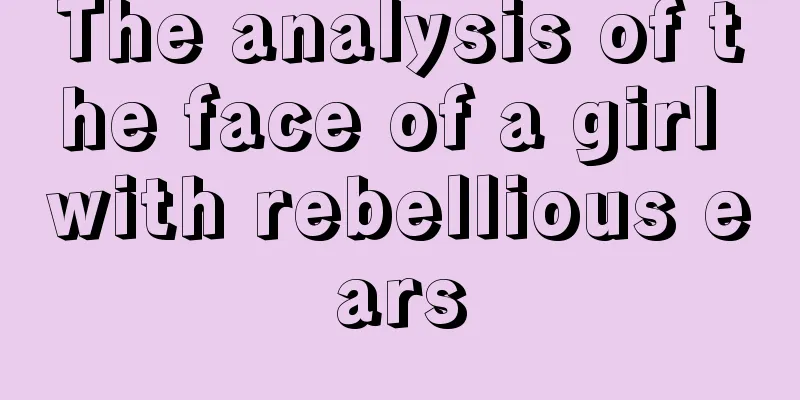 The analysis of the face of a girl with rebellious ears