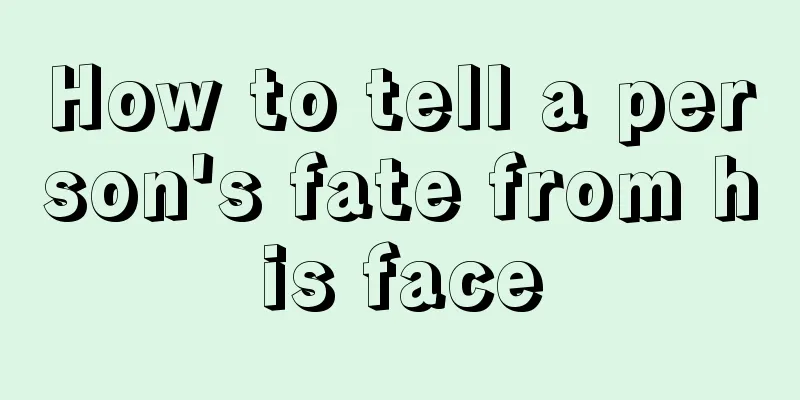 How to tell a person's fate from his face