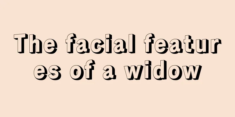 The facial features of a widow