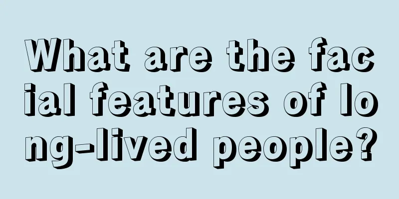 What are the facial features of long-lived people?