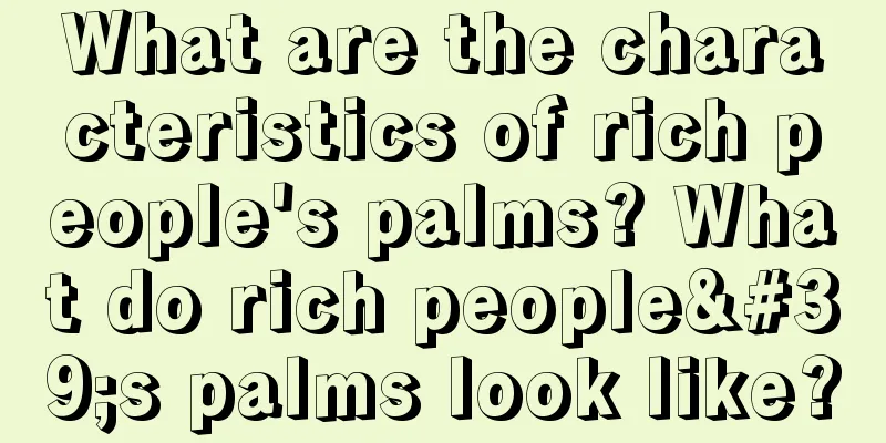 What are the characteristics of rich people's palms? What do rich people's palms look like?