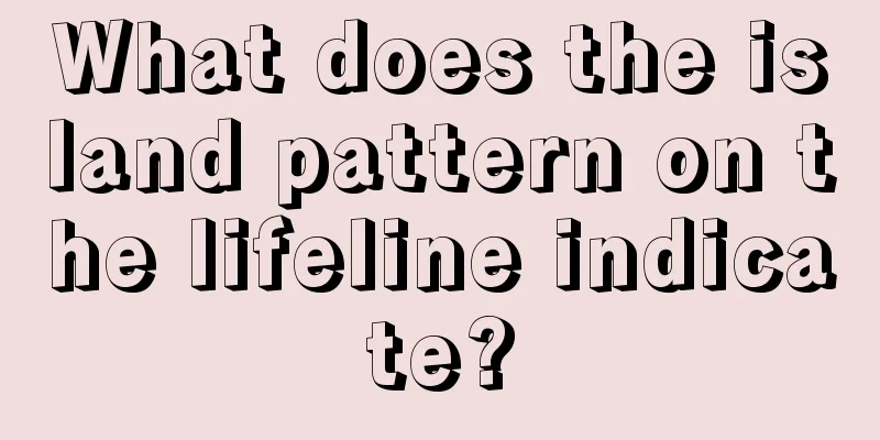 What does the island pattern on the lifeline indicate?