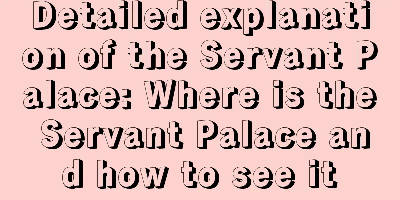Detailed explanation of the Servant Palace: Where is the Servant Palace and how to see it