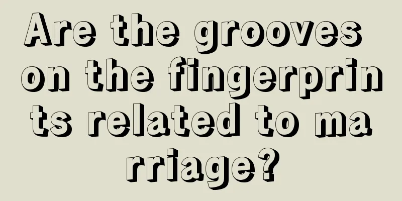 Are the grooves on the fingerprints related to marriage?