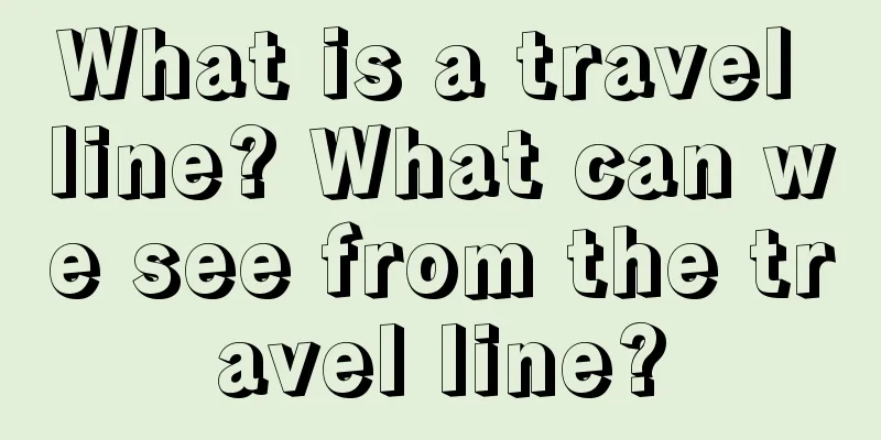 What is a travel line? What can we see from the travel line?