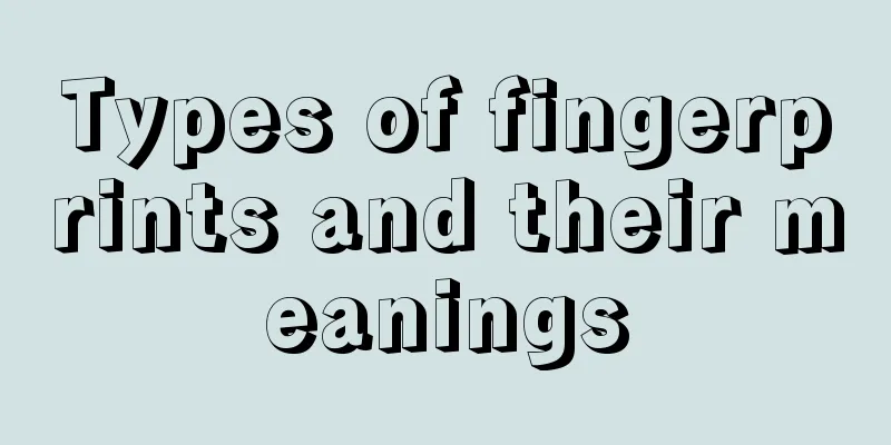 Types of fingerprints and their meanings