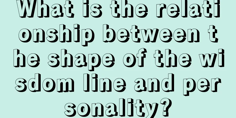 What is the relationship between the shape of the wisdom line and personality?
