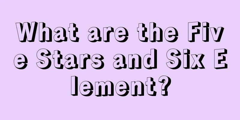 What are the Five Stars and Six Element?