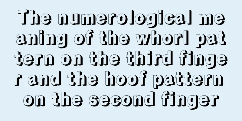 The numerological meaning of the whorl pattern on the third finger and the hoof pattern on the second finger