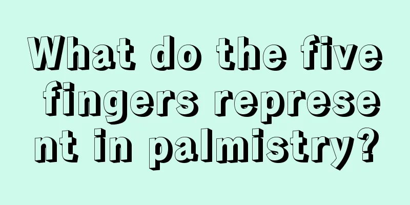 What do the five fingers represent in palmistry?