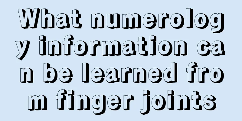 What numerology information can be learned from finger joints
