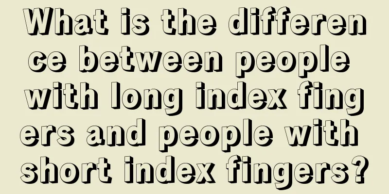 What is the difference between people with long index fingers and people with short index fingers?