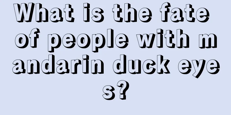 What is the fate of people with mandarin duck eyes?