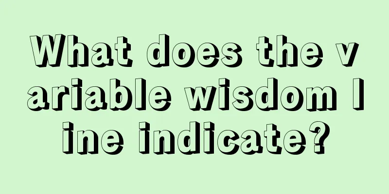 What does the variable wisdom line indicate?