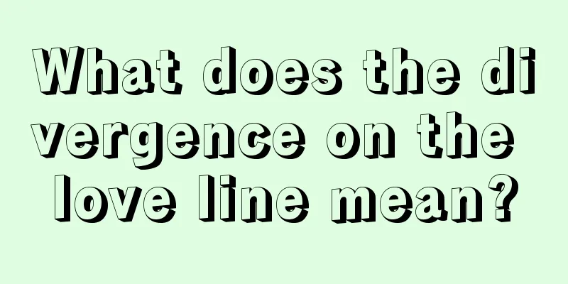 What does the divergence on the love line mean?