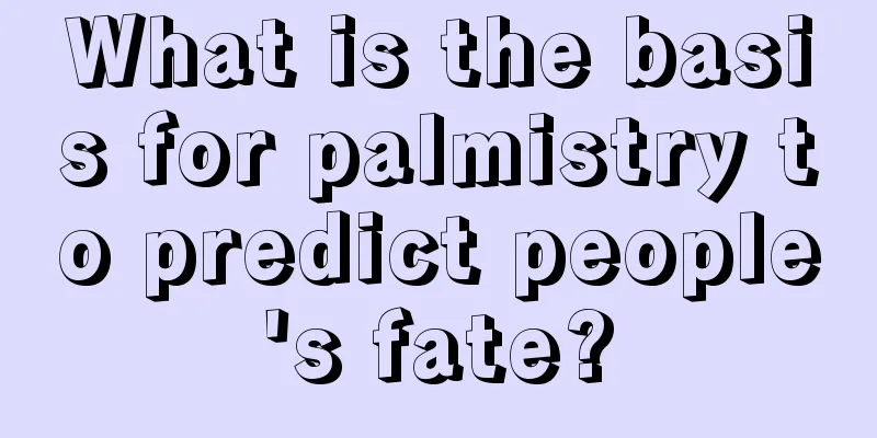 What is the basis for palmistry to predict people's fate?