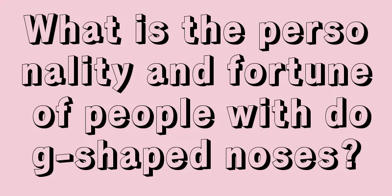 What is the personality and fortune of people with dog-shaped noses?