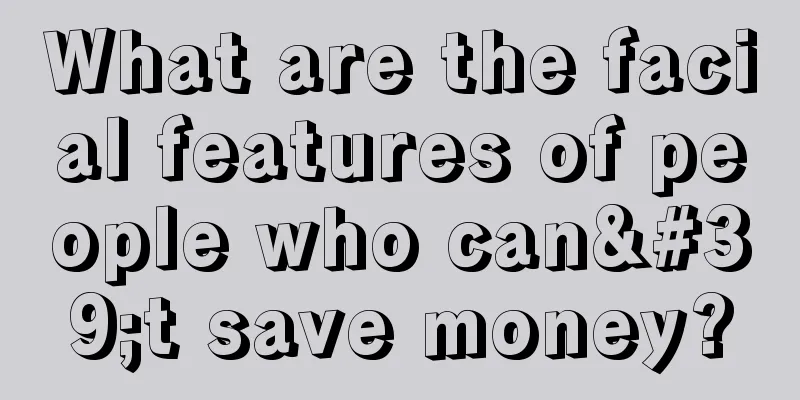 What are the facial features of people who can't save money?