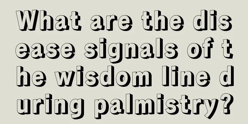 What are the disease signals of the wisdom line during palmistry?